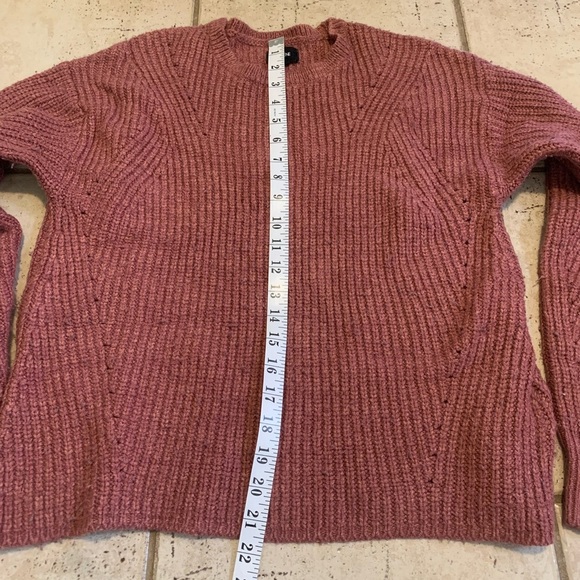 Ardene Mauve Ribbed Knit Crewneck Sweater Size Large - Picture 5 of 5